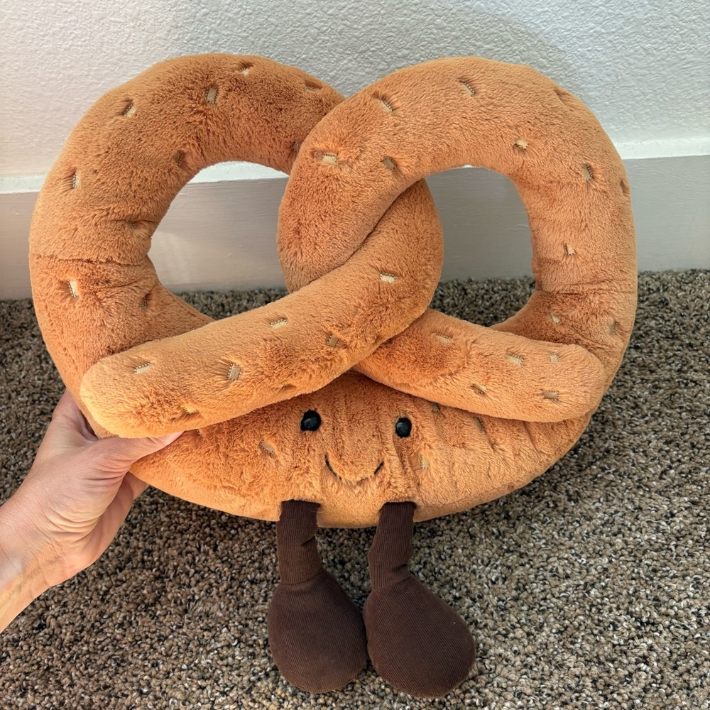 Rare Huge 15" Jellycat Pretzel